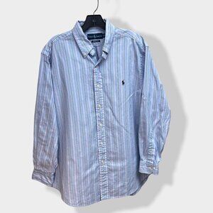 RALPH Lauren Classic Fit Striped‎ Button Down Shirt